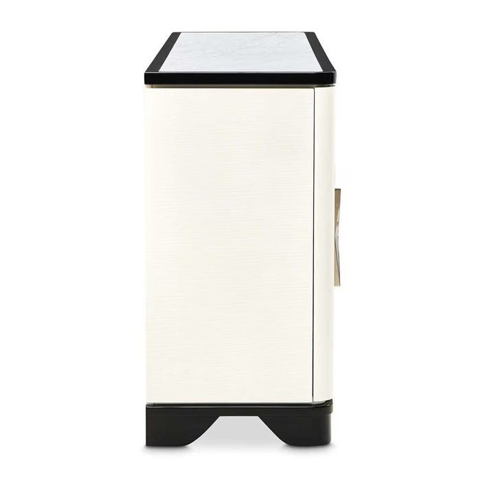 AICO Furniture Tuxedo Sideboard in Piano Keyboard - Visions in Furniture (La Mirada, CA)