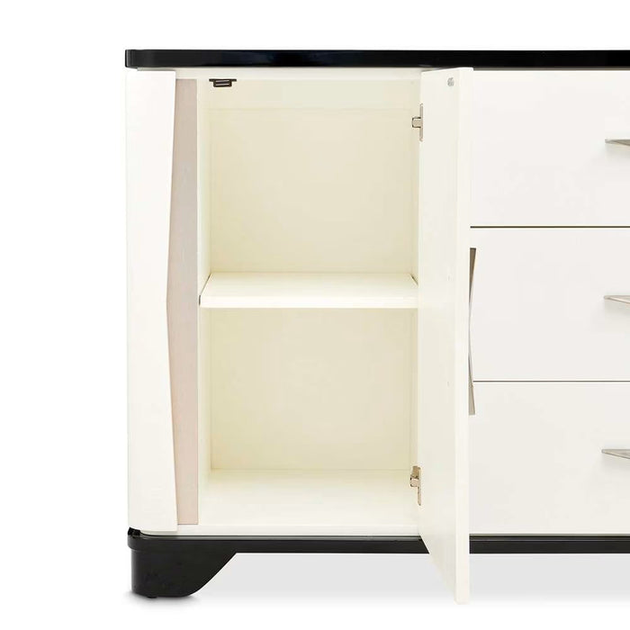 AICO Furniture Tuxedo Sideboard in Piano Keyboard - Visions in Furniture (La Mirada, CA)