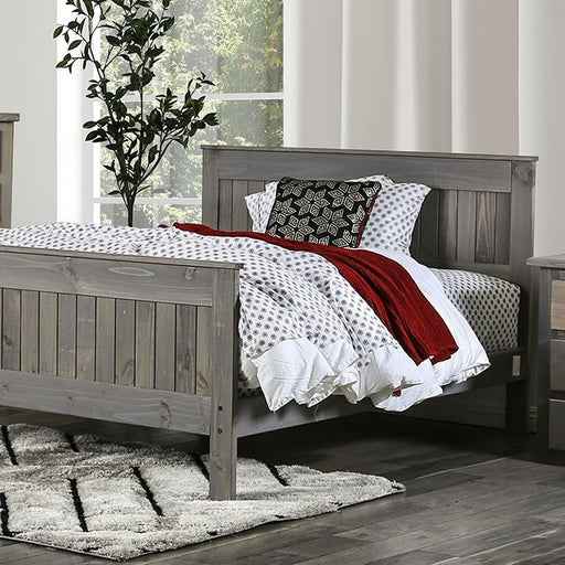 Rockwall Bed Grey & White - Visions in Furniture (La Mirada, CA)