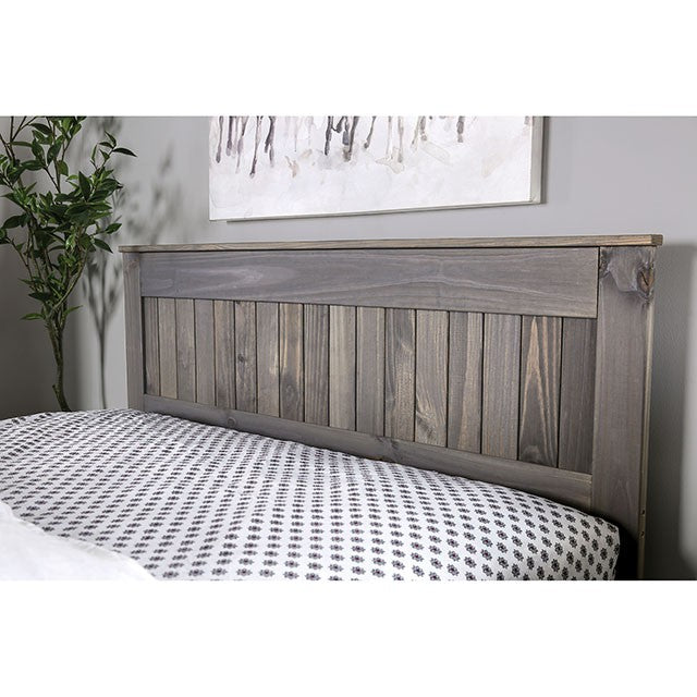 Rockwall Bed Grey & White - Visions in Furniture (La Mirada, CA)