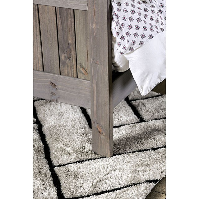 Rockwall Bed Grey & White - Visions in Furniture (La Mirada, CA)