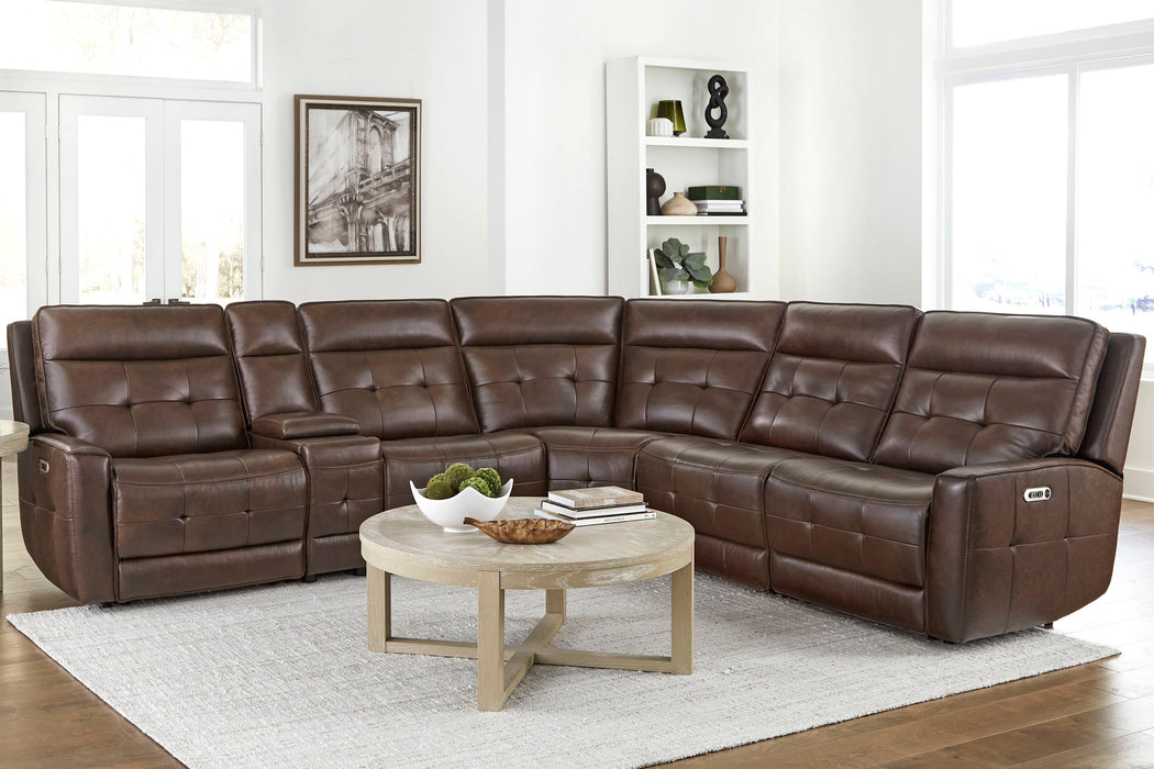 Parker Living Canterbury - Acorn 6 Piece Zero Gravity Modular Power Reclining Sectional