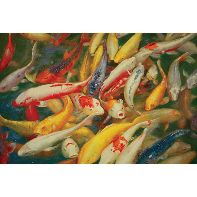Koi Printed Canvas Painting - Visions in Furniture (La Mirada, CA)