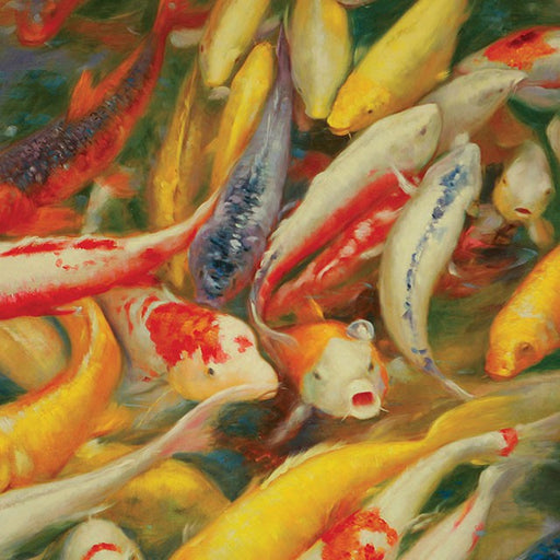Koi Printed Canvas Painting - Visions in Furniture (La Mirada, CA)