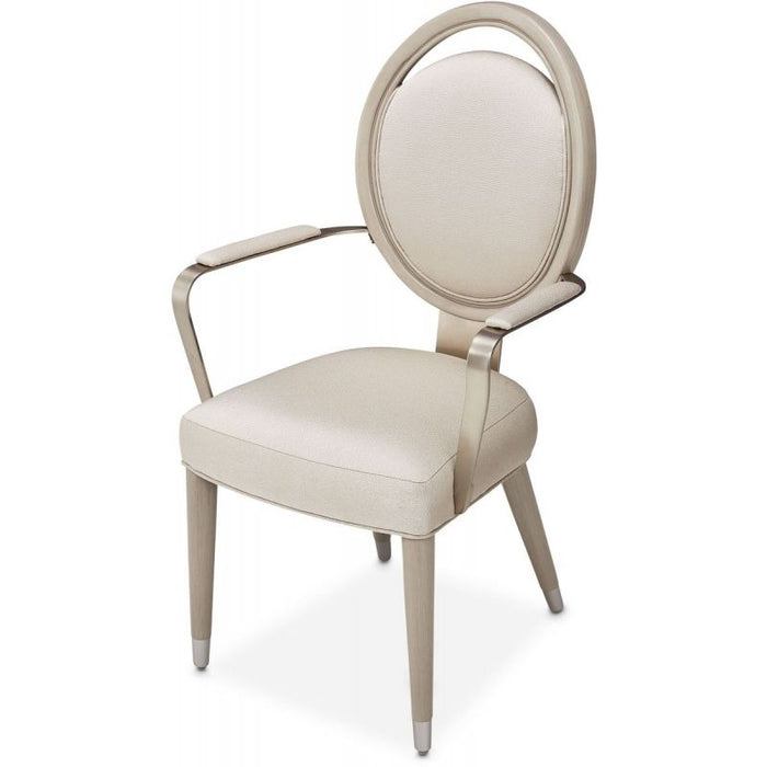 AICO Eclipse Arm Chair (Set of 2) in Moonlight - Visions in Furniture (La Mirada, CA)