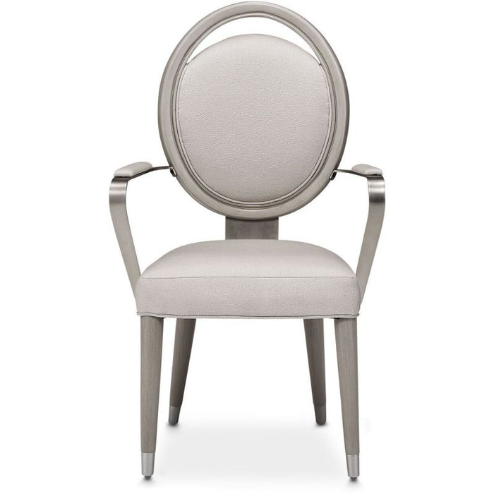 AICO Eclipse Arm Chair (Set of 2) in Moonlight - Visions in Furniture (La Mirada, CA)