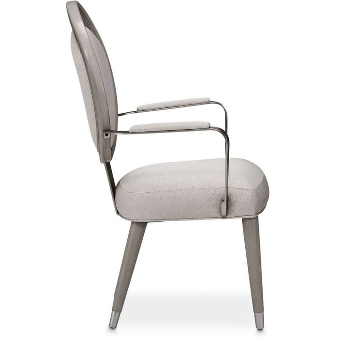AICO Eclipse Arm Chair (Set of 2) in Moonlight - Visions in Furniture (La Mirada, CA)