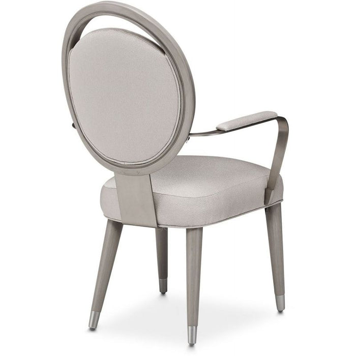 AICO Eclipse Arm Chair (Set of 2) in Moonlight - Visions in Furniture (La Mirada, CA)