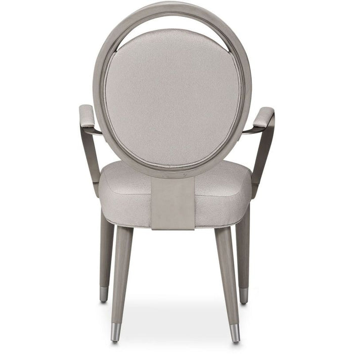 AICO Eclipse Arm Chair (Set of 2) in Moonlight - Visions in Furniture (La Mirada, CA)