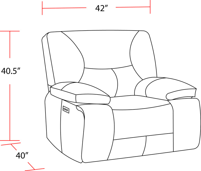 Parker Living Gladiator - Cobalt Zero Gravity Power Recliner
