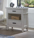 Parker House Americana Modern Bedroom Queen Platform Bed 2 Nightstands and Dresser with Mirror