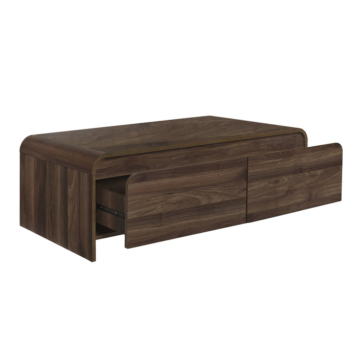 Mara Cocktail Table-Walnut