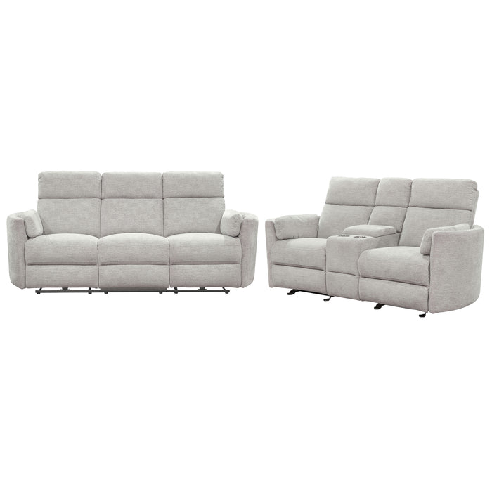 Parker Living Radius - Mineral Power Reclining Sofa and Loveseat