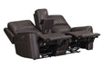 Parker Living Easton - Steamboat Brown Zero Gravity Power Reclining Tilt Console Loveseat P3