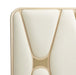 AICO La Rachelle Cal King Upholstered Panel Bed in Medium Champagne - Visions in Furniture (La Mirada, CA)