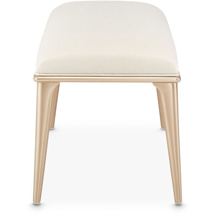 AICO La Rachelle Bed Bench in Medium Champagne - Visions in Furniture (La Mirada, CA)