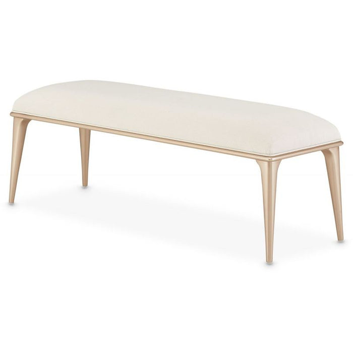 AICO La Rachelle Bed Bench in Medium Champagne - Visions in Furniture (La Mirada, CA)