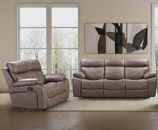 Parker Living Theon - Stokes Toffee Manual Reclining Sofa and Loveseat