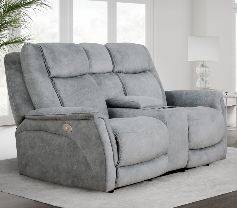 Parker Living Linus - Hudson Grey Power Reclining Sofa Loveseat and Recliner