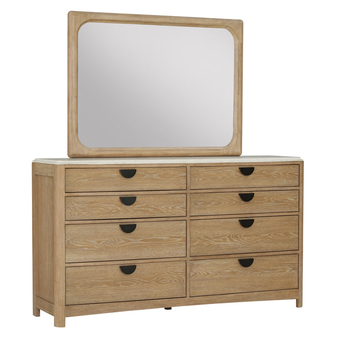 Parker House Escape - Bedroom Queen Panel Bed 2 Nightstands Dresser with Mirror and Chest