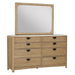 Parker House Escape - Bedroom King Panel Bed 2 Nightstands and Dresser with Mirror