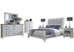 Parker House Americana Modern Bedroom Queen Platform Bed 2 Nightstands Dresser with Mirror and Chest