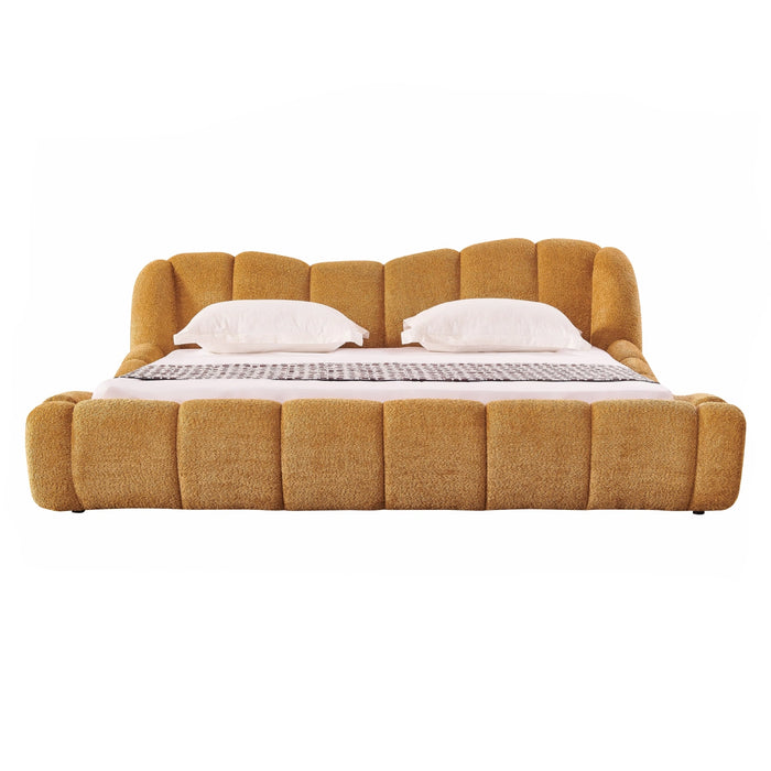 Janine - Modern Camel Fabric Bed