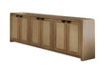 Parker House Escape - Dining 84 Inch Rectangular Extendable Table with Console and 8 Ladderback Chairs
