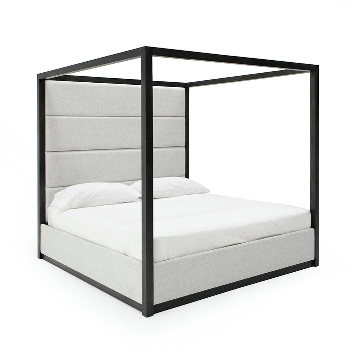 Manhattan- Contemporary Canopy Grey Bedroom Set