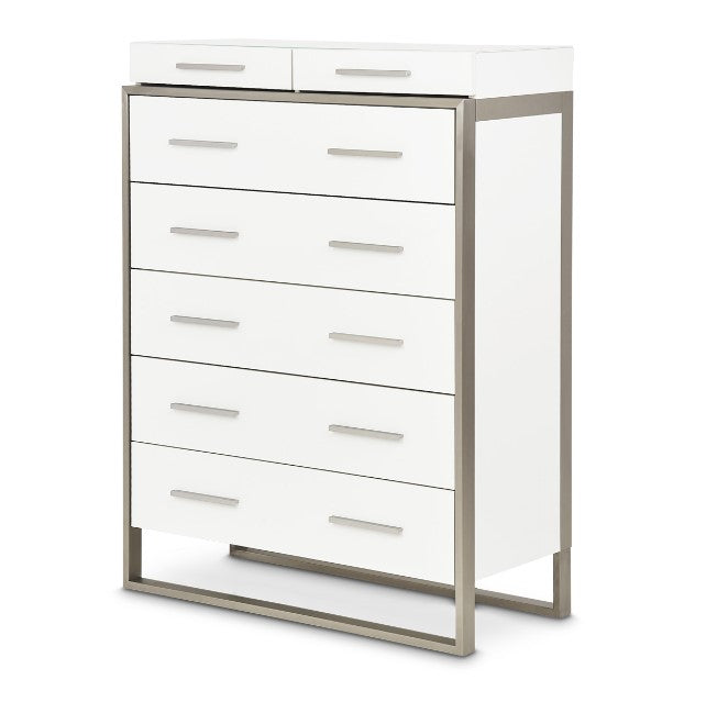 AICO Marquee Chest in Cloud White - Visions in Furniture (La Mirada, CA)