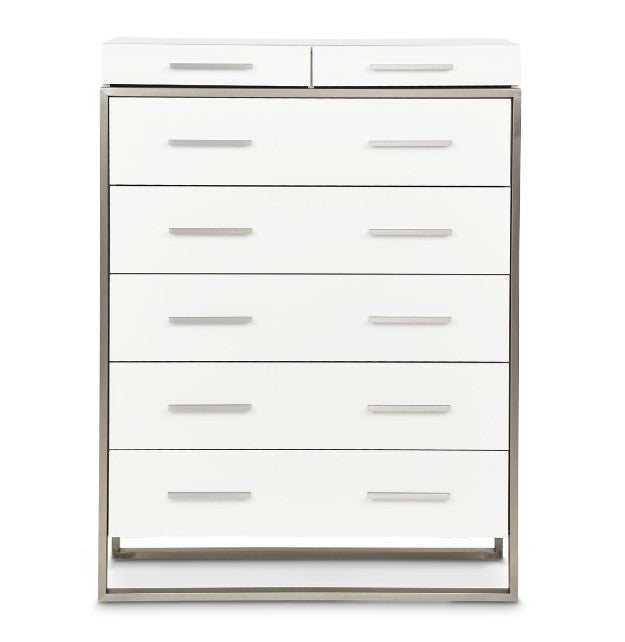AICO Marquee Chest in Cloud White - Visions in Furniture (La Mirada, CA)