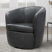 Parker Living Barolo 100% Italian Leather Swivel Club Chair Two Pack