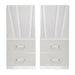Europa Nightstand Panels, Set Of 2 - White
