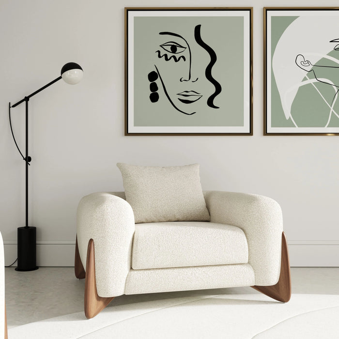 Modrest Fleury Contemporary Lounge Chair
