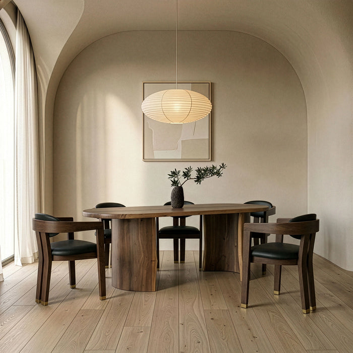 Orville - Modern Live Edge Acacia Dining Table