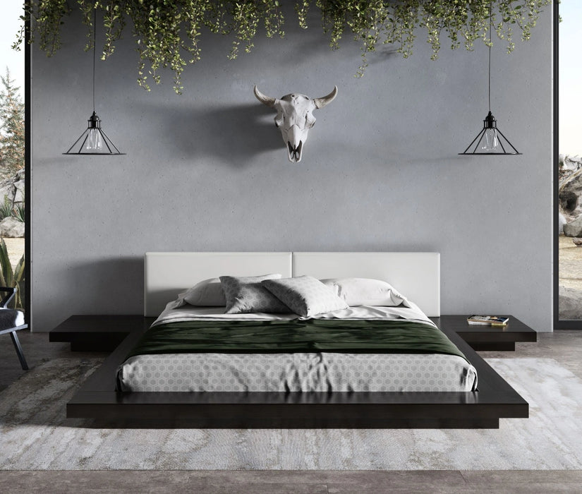 Tokyo - Contemporary Black and White Platform Bed
