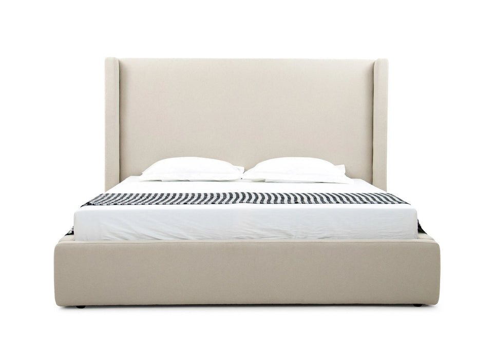 Byrne - Modern Beige Fabric Bed