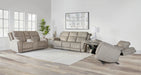 Parker Living Penfield - Frappe Power Reclining Sofa Loveseat and Recliner