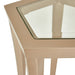 AICO La Rachelle Chairside Table in Medium Champagne - Visions in Furniture (La Mirada, CA)