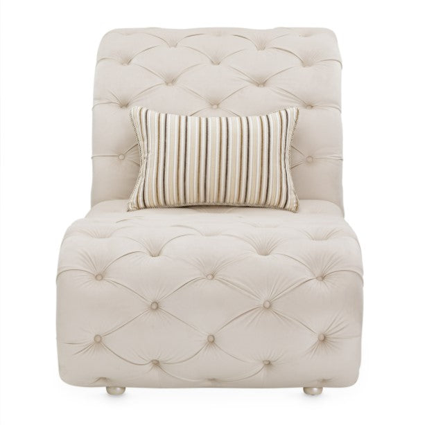 AICO Chamberi Chaise in Ivory Classic Pearl - Visions in Furniture (La Mirada, CA)
