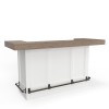 Parker House Americana Modern Dining 78 In. Bar with Quartz Insert