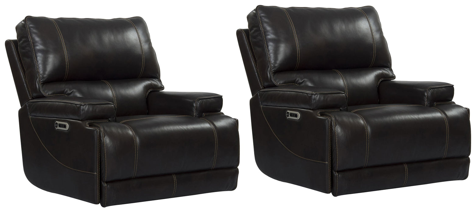 Parker Living Whitman - Verona Coffee - Powered By Freemotion Cordless Power Recliner Two Pack