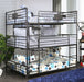 Olga I Antique Black Full/Full Bunk Bed - Visions in Furniture (La Mirada, CA)