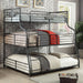 Olga III Sand Black Twin/Full/Queen Bunk Bed - Visions in Furniture (La Mirada, CA)
