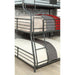 Olga III Sand Black Twin/Full/Queen Bunk Bed - Visions in Furniture (La Mirada, CA)