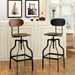 Leith Bar Stool Brown - Visions in Furniture (La Mirada, CA)