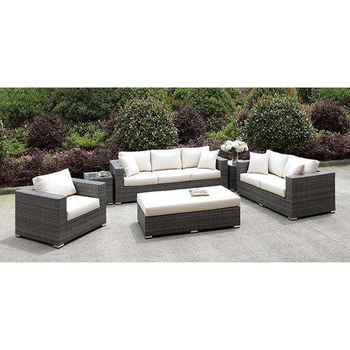 Somani 3 PC SET + BENCH + 2 End TableS - Visions in Furniture (La Mirada, CA)