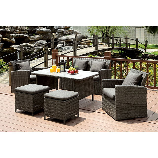 Nashira 6 Pc. Patio Dining Set - Visions in Furniture (La Mirada, CA)