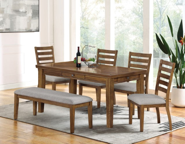 Rapidview 6 Pc Dining Table Set with Bench