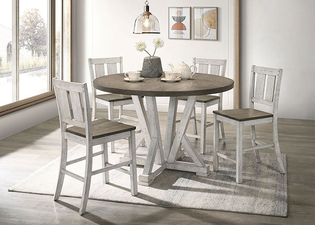 Dakota 5 Pc Counter Ht Table Set - Visions in Furniture (La Mirada, CA)